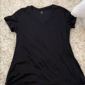 Simple black workout t
